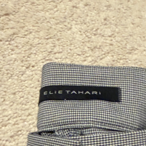 Elie Tahari Black and White Checkered Pants - Picture 2 of 5